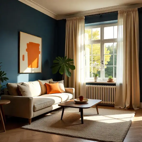 navy blue and beige color combination